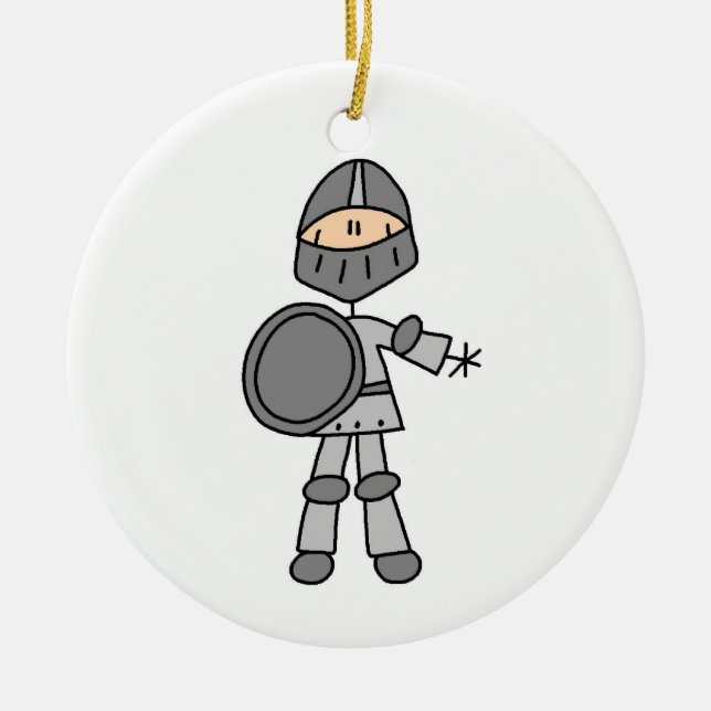 Royal Knight Ceramic Tree Decoration (Front)