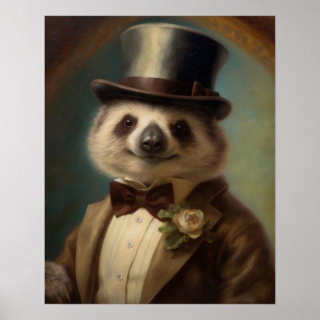 Royal Koala Print, Dressed Animal Print, Renaissan Poster (Front)