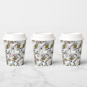 "Royal Layer: A Stack of Kings Poker Cards" Paper Cups