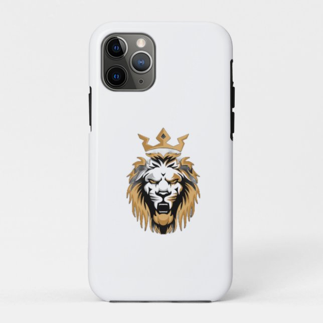 "Royal Lion Iphone Case – Bold and Majestic Design (Back)