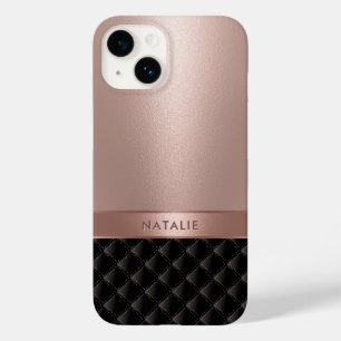 Royal Luxury Rose Gold Custom Name Case-Mate iPhone 14 Case