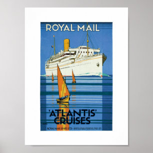 Royal Mail "Atlantis Cruises" Poster