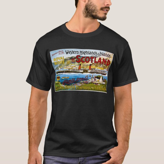 Royal Mail Steamers Scotland Glasgow Vintage T-Shirt (Front)