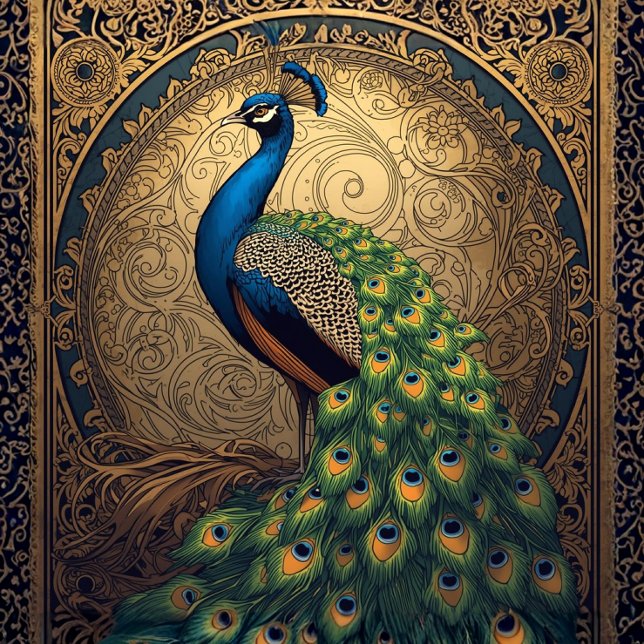 Royal Majestic Peacock L Facing Tissue Paper (Creator Uploaded)