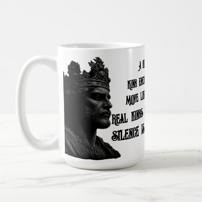 “Royal Majesty  White King Mug Power  Every Sip (Left)