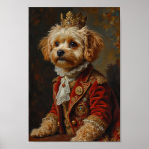 Royal Maltipoo Portrait Poster