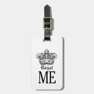 Royal Me - Grey Luggage Tag