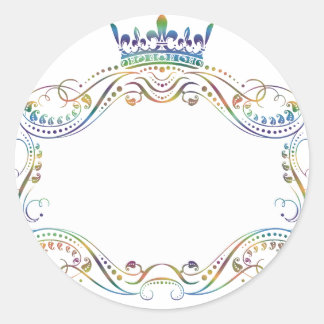 Royal Medallion with Crown Stickers