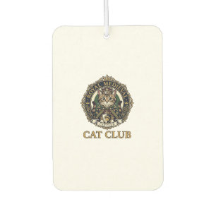 Royal Mediaeval Cat Cat Dad Gift Idea - Royal Medi Car Air Freshener