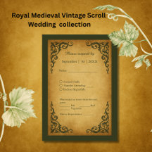 Royal Mediaeval Vintage Scroll Wedding