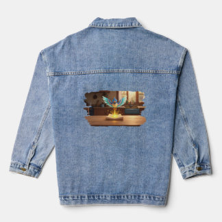 Royal Messenger Bird – Enchanted Prince’s Letter Denim Jacket