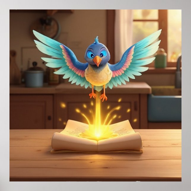 Royal Messenger Bird – Enchanted Prince’s Letter Poster (Front)