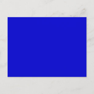 Royal Midnight Blue Solid Trend Colour Background Postcard