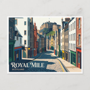 Royal Mile Edinburgh Scotland Postcard