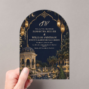 Royal Mughal South Asian Wedding Invitation