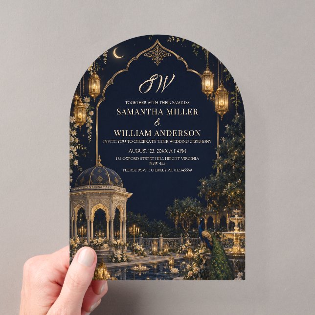 Royal Mughal South Asian Wedding Invitation (Insitu (Handheld))