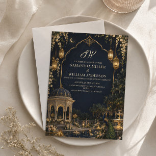 Royal Mughal Wedding Invitation