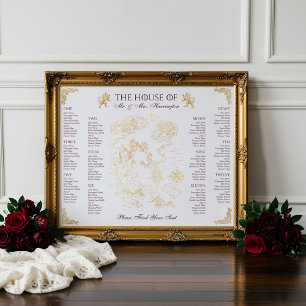 Royal Muse Mediaeval Fantasy Old World Map Wedding Poster