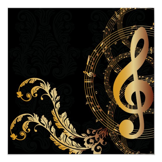 Royal Music Note luxury Poster (Front)