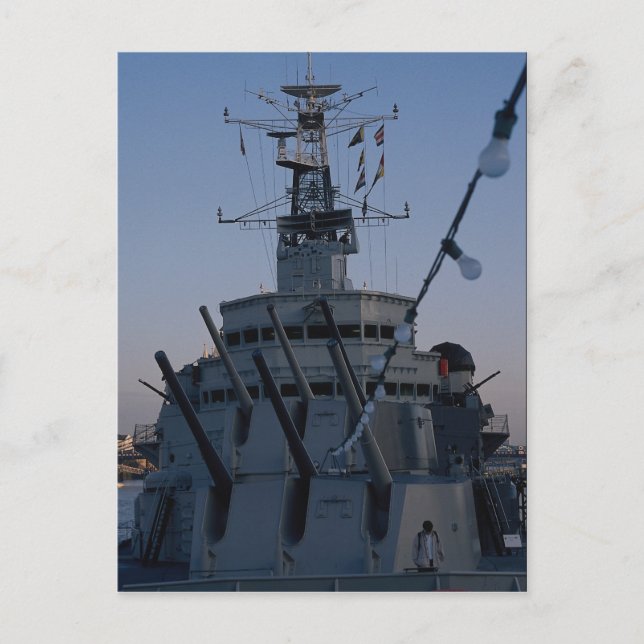 Royal Navy historic ship "HMS, Belfast-London", fi Postcard (Front)