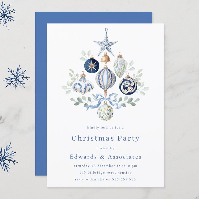 Royal Navy Modern Corporate Christmas Party Invitation (Creator Uploaded)