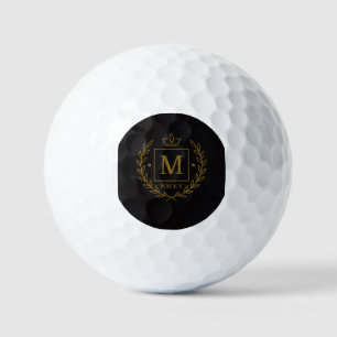 "Royal NMKY Emblem – Monogram M Crest Design" Golf Balls