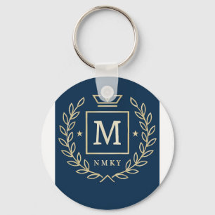 "Royal NMKY Emblem – Monogram M Crest Design" Key Ring