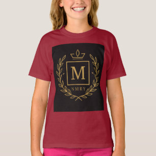 "Royal NMKY Emblem – Monogram M Crest Design" T-Shirt