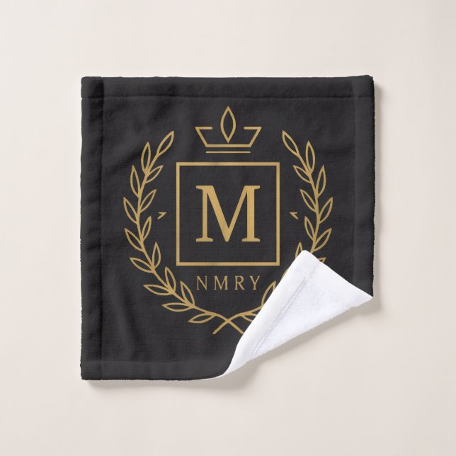 "Royal NMKY Emblem – Monogram M Crest Design" Wash Cloth (Wash Cloth)