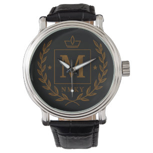 "Royal NMKY Emblem – Monogram M Crest Design" Watch