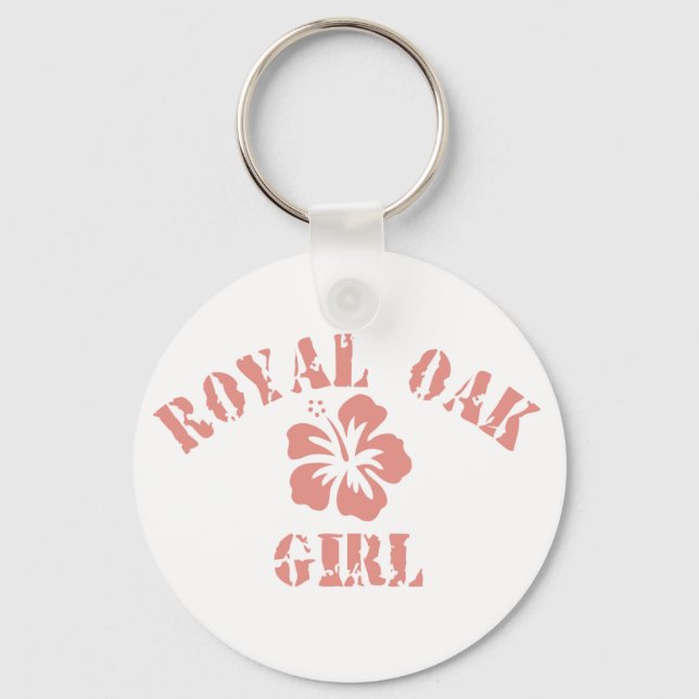 Royal Oak Pink Girl Key Ring (Front)