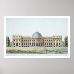 Royal Palace at Laeken, View from the Park, from ' Poster