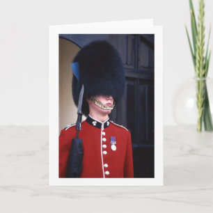 Royal palace Guard Folded Blank Greeting Card