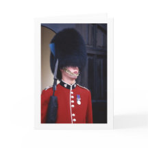 Royal Palace Guard Folded Blank Greeting Card