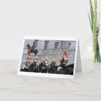 Royal Palace Guard Folded Blank Greeting Card