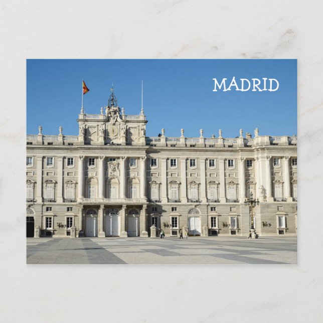 Royal Palace, Madrid Postcard (Front)