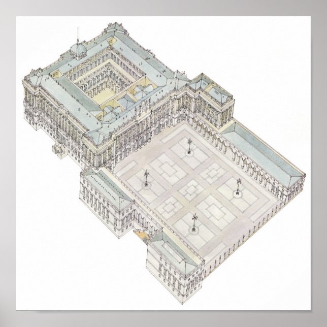 Royal Palace. Madrid Spain Poster (Front)