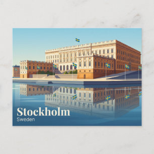 Royal Palace, Stockholm Sweden Postcard