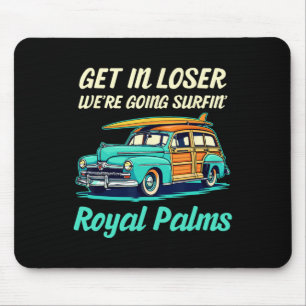 Royal Palms Beach California Surf Women Men Vintag Mouse Pad