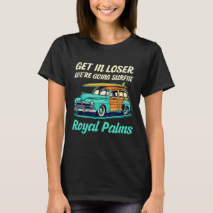 Royal Palms Beach California Surf Women Men Vintag T-Shirt