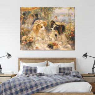 Royal Papillon Garden Fantasy Oil Painting Canvas Print
