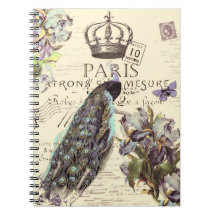 Royal Paris peacock Notebook