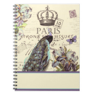 Royal Paris peacock Notebook
