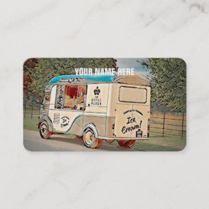 Royal Parks Vintage Ice Cream Truck Business Card