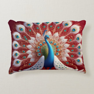 Royal Peacock Mandala Decorative Cushion