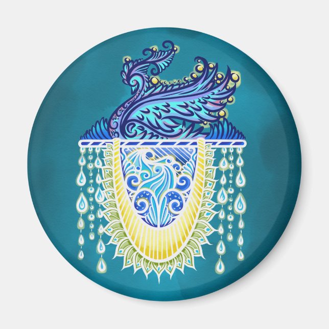 Royal Peacock Radiance Magnet (Front)