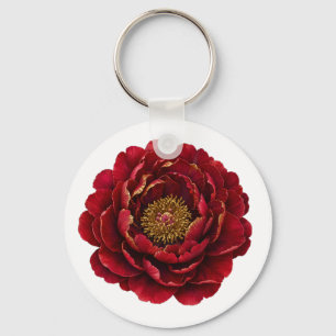 Royal Persian Gold Filigree Luxury Botanical Key Ring