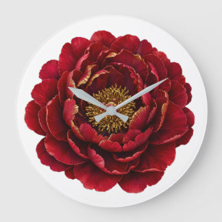 Royal Persian Gold Filigree | Luxury Botanical Large Clock