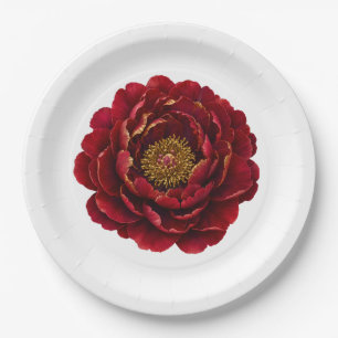 Royal Persian Gold Filigree Luxury Botanical Paper Plate