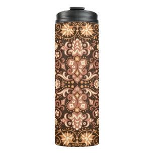 Royal pink Abstract colourful marble pattern textu Thermal Tumbler